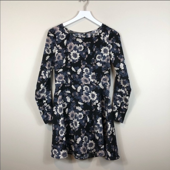 Free People Black Sunflower Parker Dress 2 NWT - Picture 3 of 8